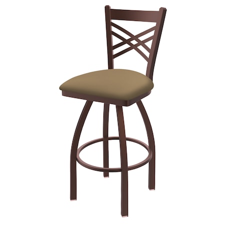 Holland Bar Stool Co 25" Swivel Counter Stool, Bronze Finish, Canter Sand Seat 82025BZ013